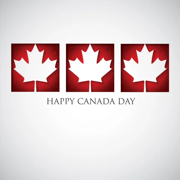 Finestra Canada Day card in formato vettoriale . — Vettoriale Stock