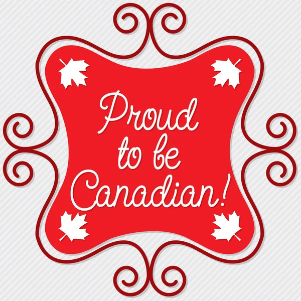 Doodle frame Canada Day tarjeta de hoja de arce en formato vectorial . — Vector de stock