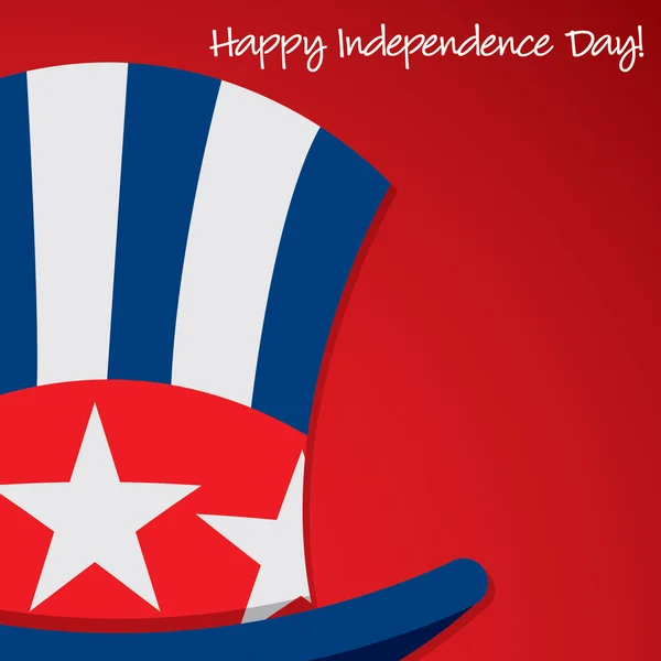 Uncle Sam hoed Independence Day card in vector-formaat. — Stockvector