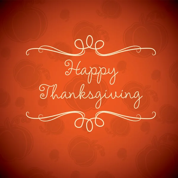 Joyeux Thanksgiving Carte — Image vectorielle