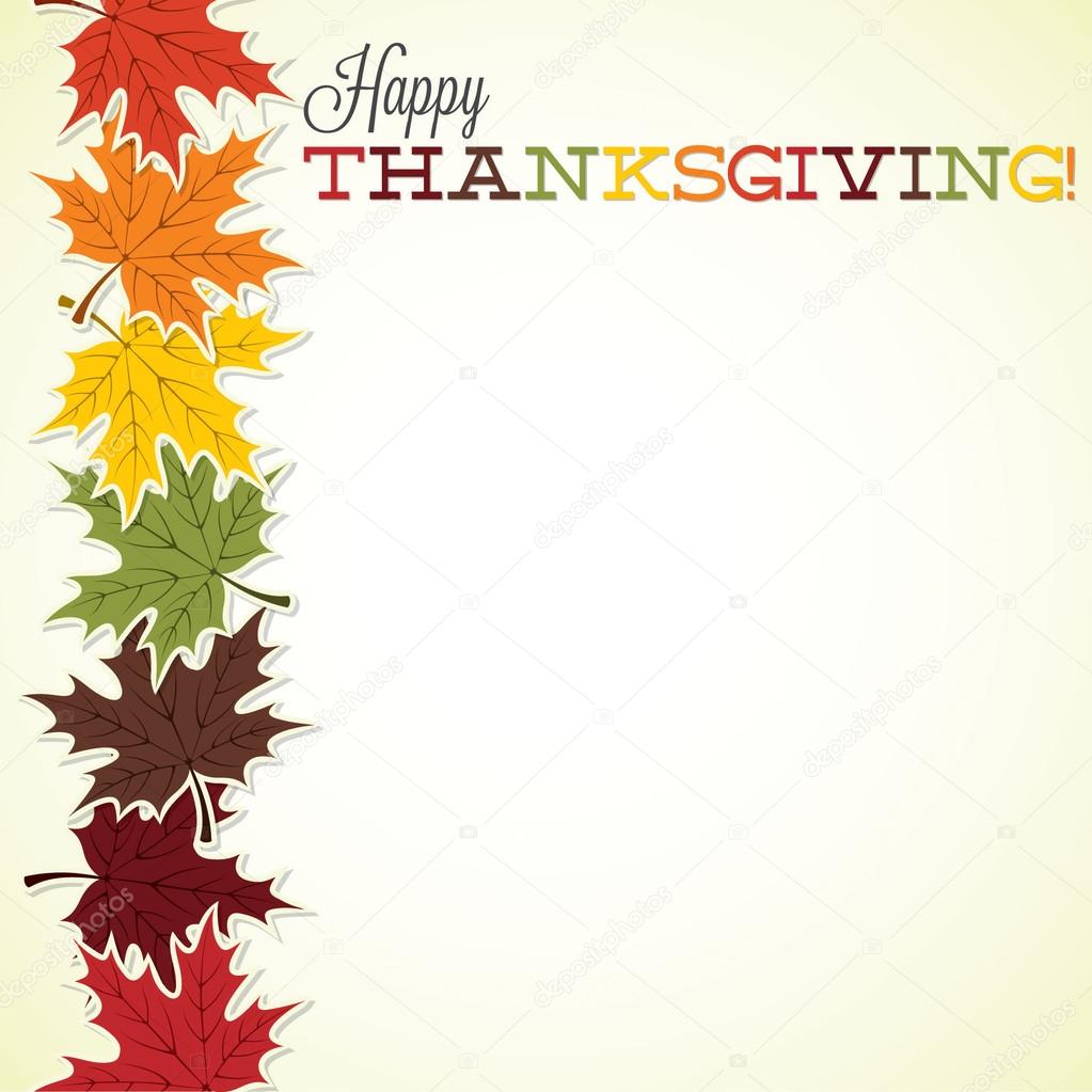 Maple leaf Thanksgiving card