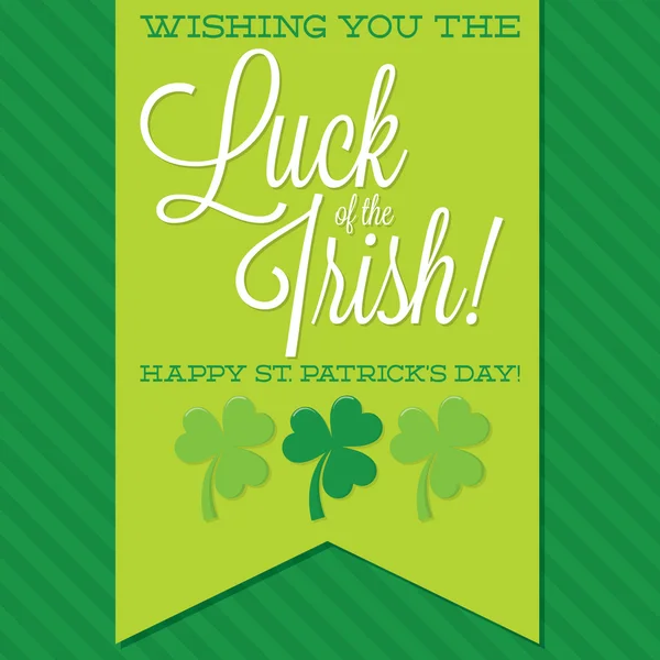 Carte St. Patrick's Day en format vectoriel . — Image vectorielle