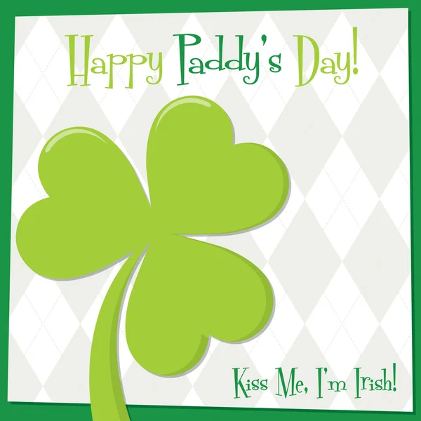 Funky parlak St. Patrick'ın günü kartı Vektör formatında. — Stok Vektör