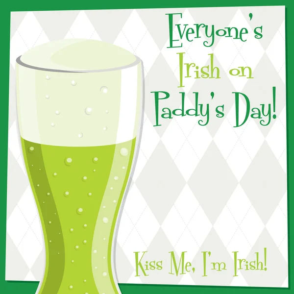 Funky bright St. Patrick's Day card in vector format. — Stock Vector