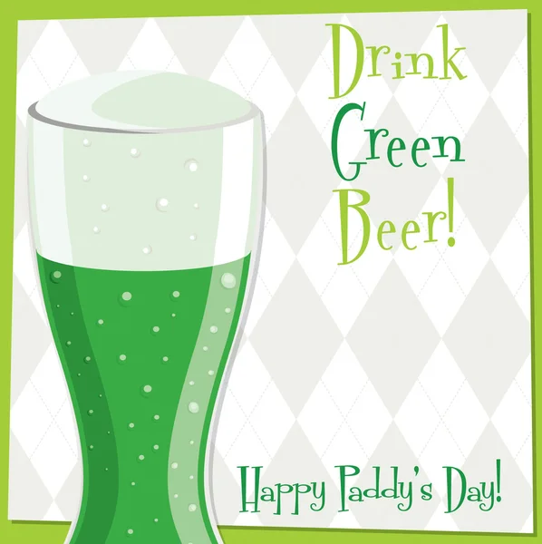 Funky bright St. Patrick's Day card in vector format. — Stock Vector