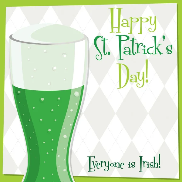 Funky bright St. Patrick's Day card in vector format. — Stock Vector