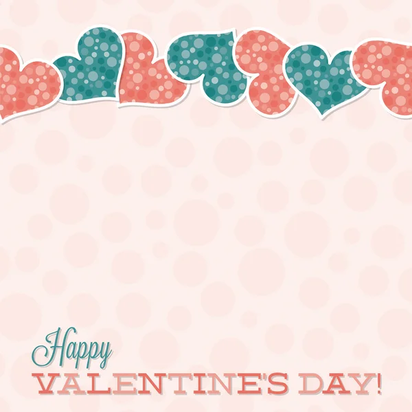 Vintage typografische Valentine's Day card in vector-formaat. — Stockvector