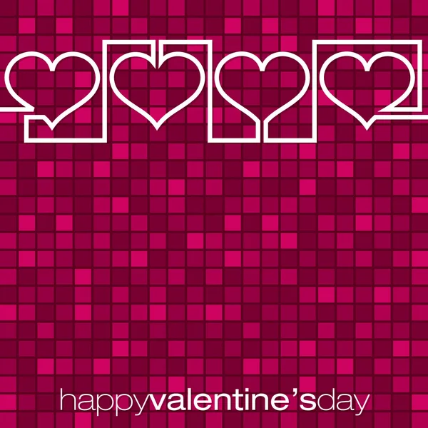 Tarjeta continua del Día de San Valentín en formato vectorial . — Archivo Imágenes Vectoriales