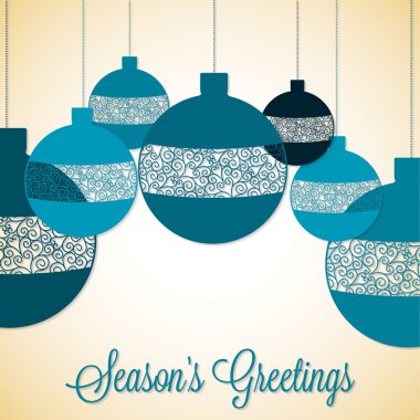 Retro Telkari baubles Vektör formatında.