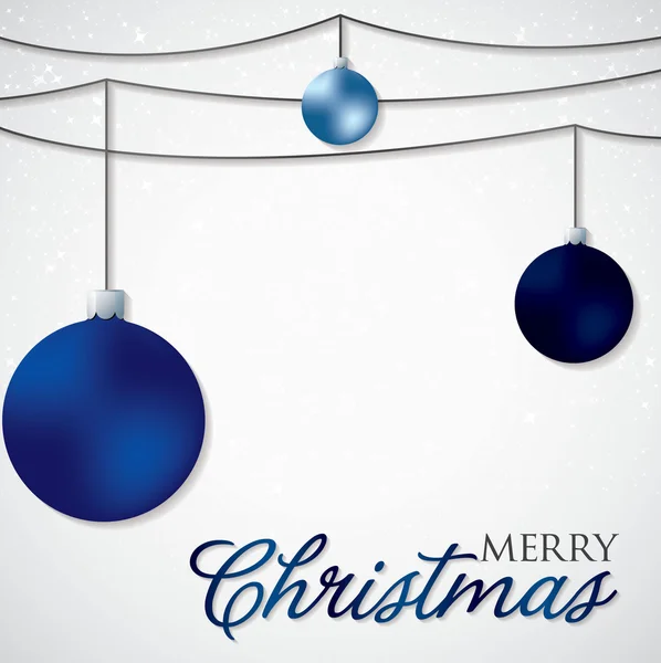Carte de Noël en boule simple et élégante au format vectoriel . — Image vectorielle