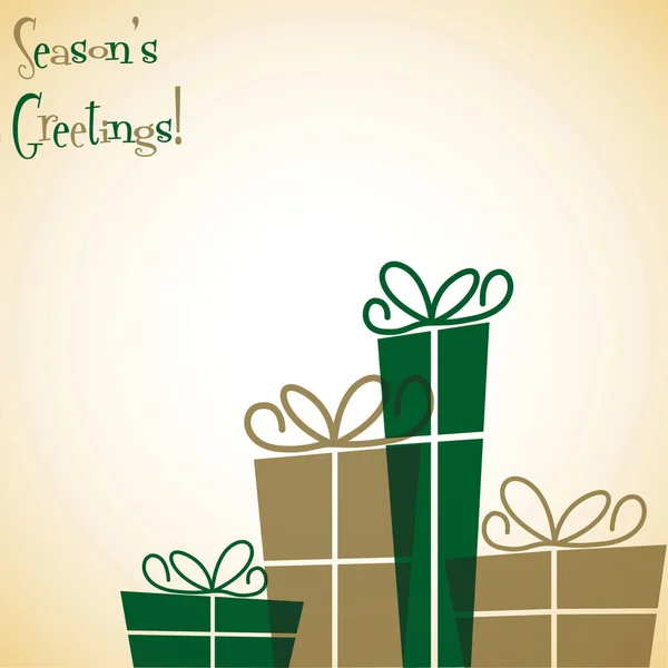 Noel hediyesi bindirme kartı Vektör formatında — Stok Vektör