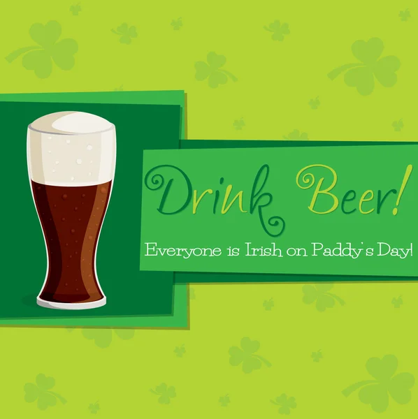 Κάρτα για τη γιορτή του funky St. Patrick σε διανυσματική μορφή. — Διανυσματικό Αρχείο