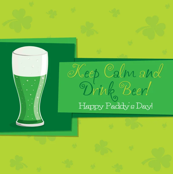 Funky St. Patrick's Day card i vektorformat. — Stock vektor