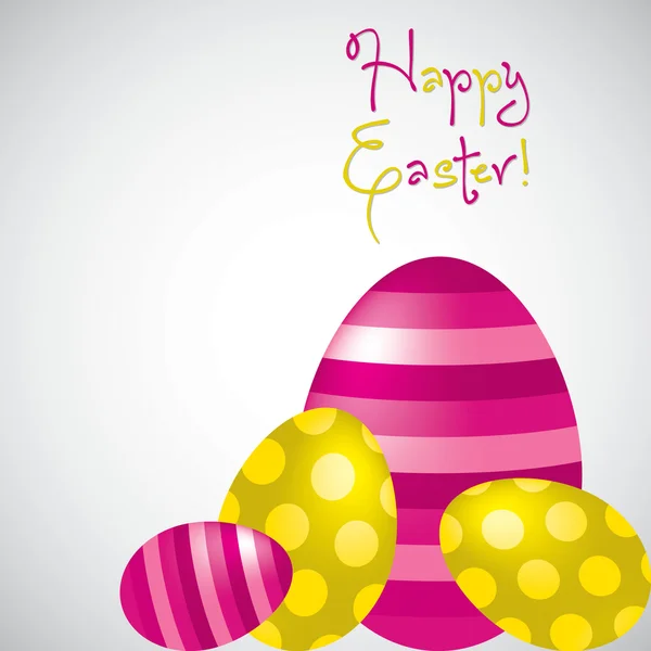 Happy Easter egg kaart in vector-formaat. — Stockvector