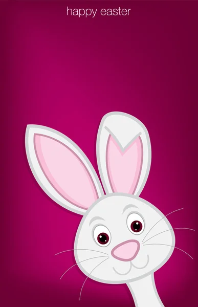 Hiding Easter Bunny card in vector format. — Stock Vector