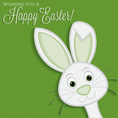 Parlak Paskalya bunny kartı Vektör formatında.