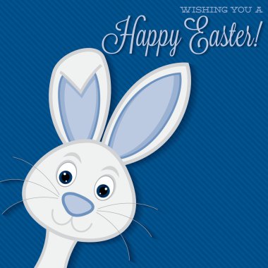Parlak Paskalya bunny kartı Vektör formatında.