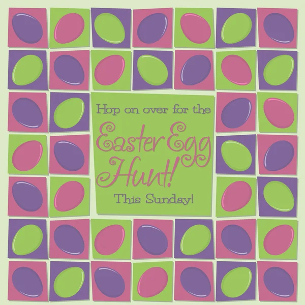 Mosaico funky Easter card in formato vettoriale . — Vettoriale Stock