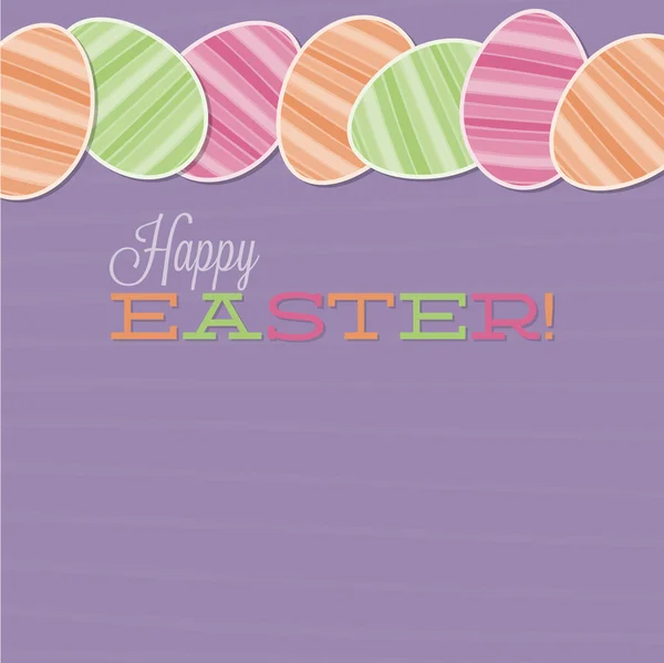 Retro Easter egg card in vector format. — Stock Vector