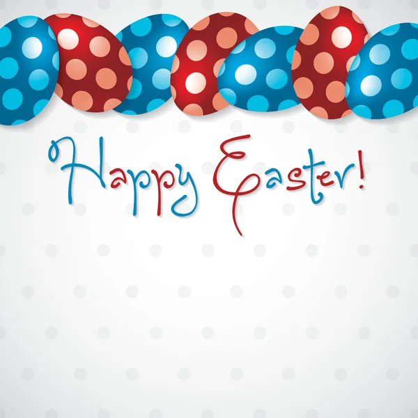 Bright Egg Happy Tarjeta de Pascua en formato vectorial . — Vector de stock