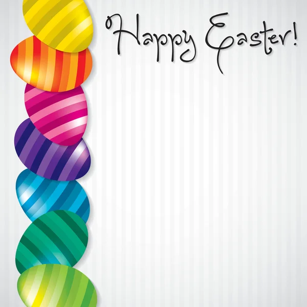 Heldere ei Happy Easter card in vector-formaat. — Stockvector