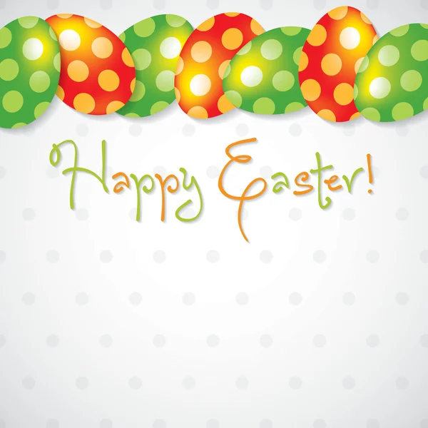 Luminoso Egg Happy Easter card in formato vettoriale . — Vettoriale Stock