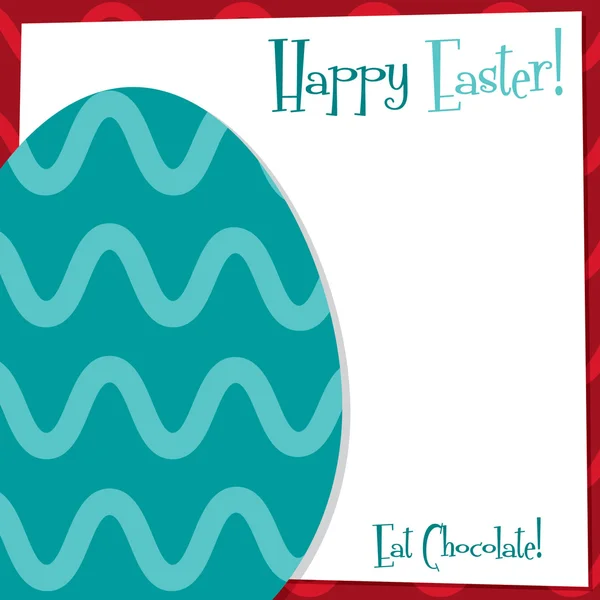 Funky Easter Egg card in vector format. — Stock Vector