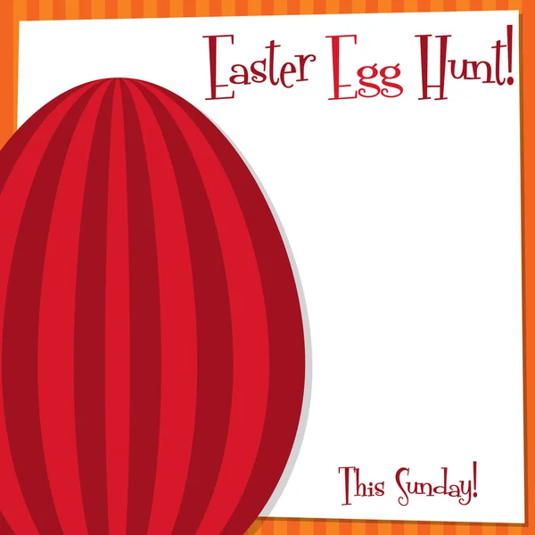 Funky Easter Egg card in formato vettoriale . — Vettoriale Stock