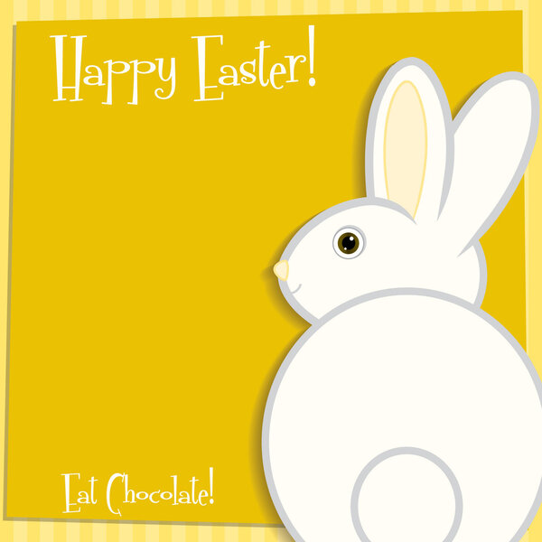Funky Easter bunny card in vector format.