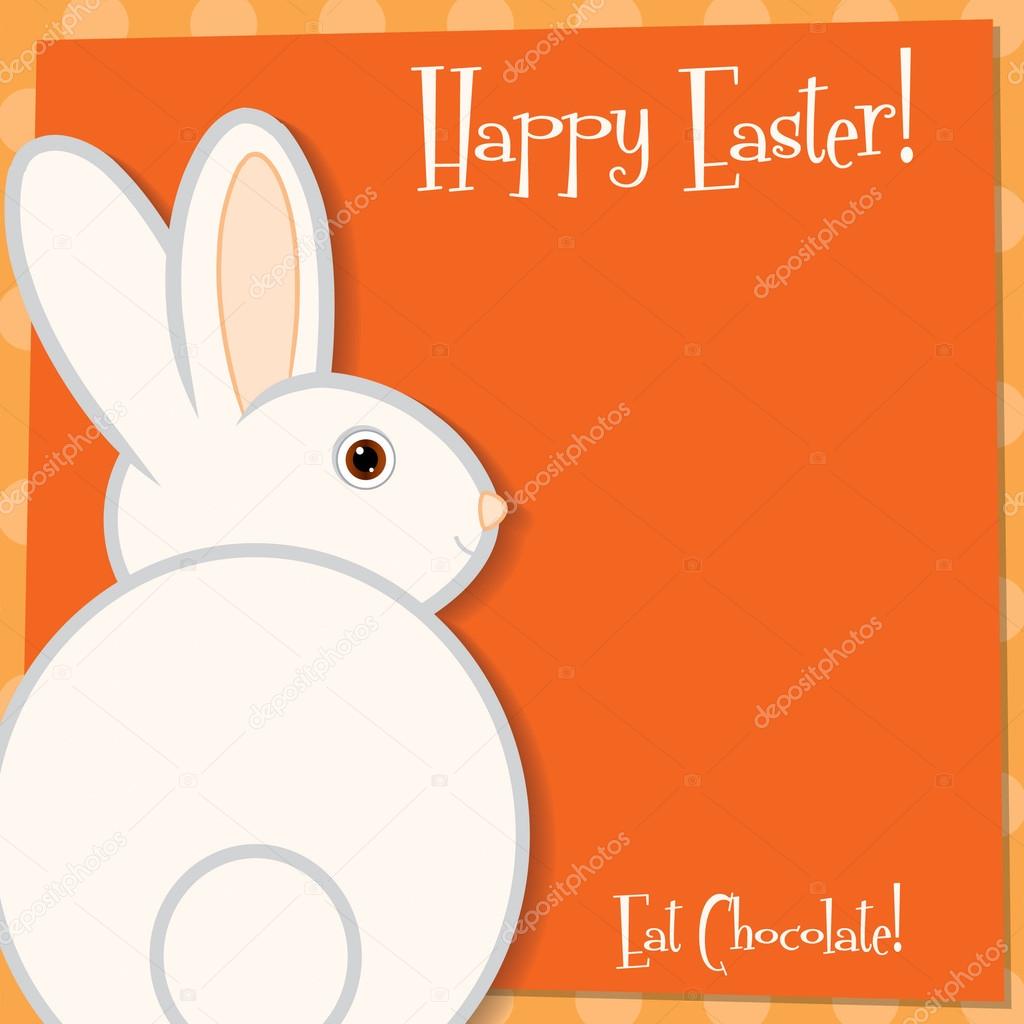 Funky Easter bunny card in vector format.