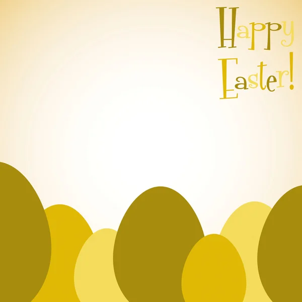 Overlay Easter eggs card — Stock Vector