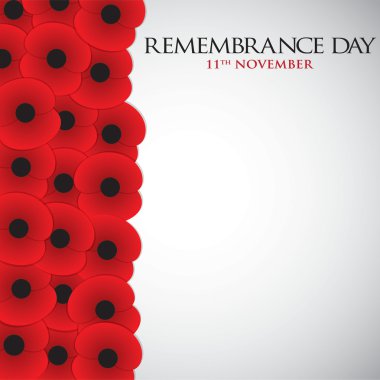 Remembrance Day card clipart