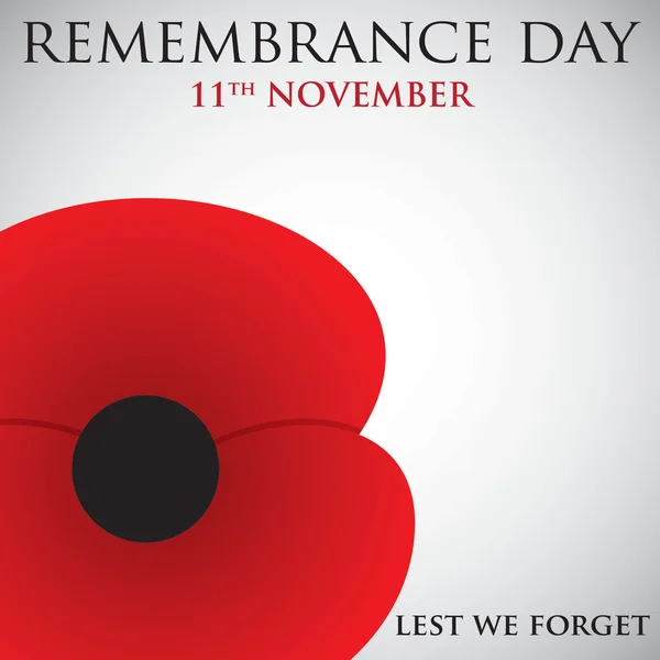 Remembrance Day card — Stock Vector