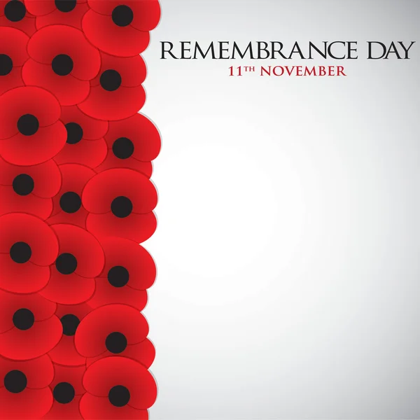 Remembrance Day card — Stock Vector