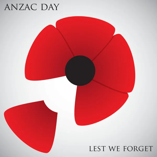 ANZAC (Australia Cuerpo de Ejército de Nueva Zelanda) Día — Vector de stock