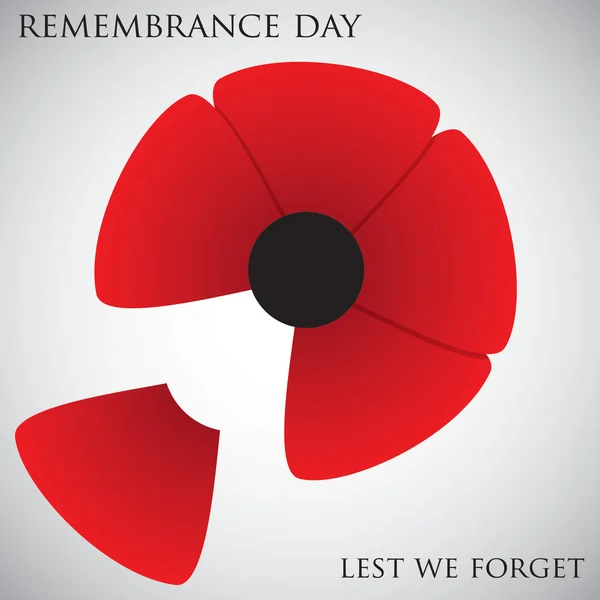 Remembrance Day card — Stock Vector