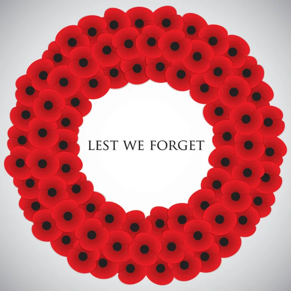 Remembrance Day card — Stock Vector