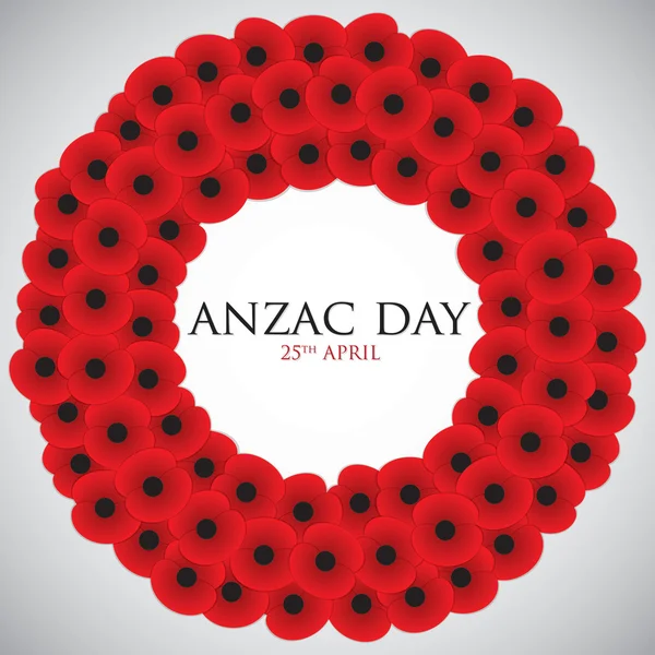 ANZAC (Australia Cuerpo de Ejército de Nueva Zelanda) Día — Vector de stock