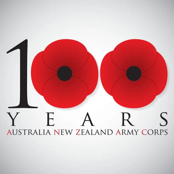 ANZAC (Austrália Exército da Nova Zelândia) Dia — Vetor de Stock