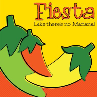 Elle çizilmiş Cinco de Mayo biber Vektör formatında.