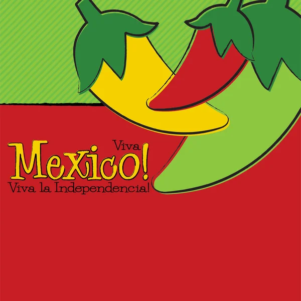 Peperoncino Cinco de Mayo disegnato a mano in formato vettoriale . — Vettoriale Stock