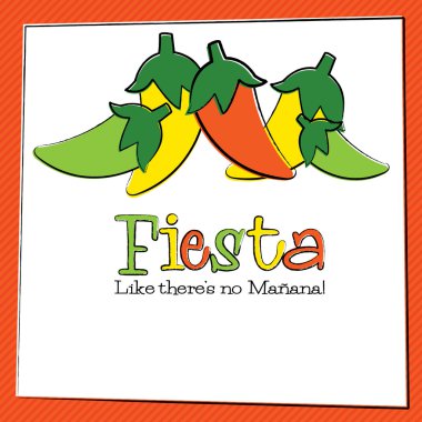 Elle çizilmiş Cinco de Mayo biber Vektör formatında.