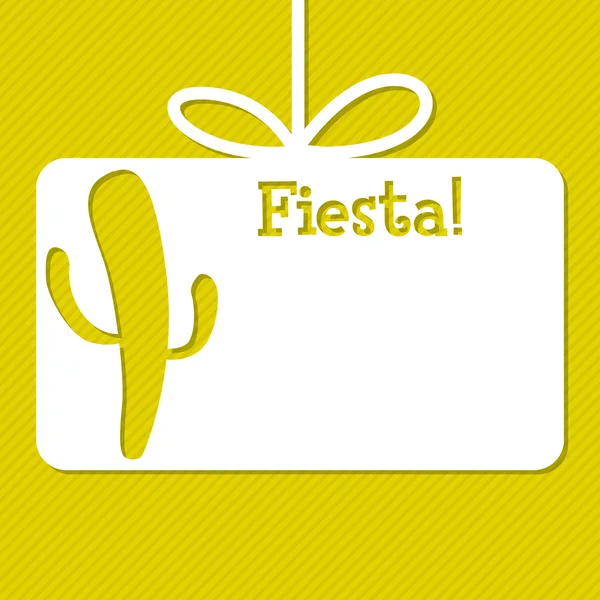 Tarjeta de etiqueta cortada cactus en formato vectorial . — Vector de stock