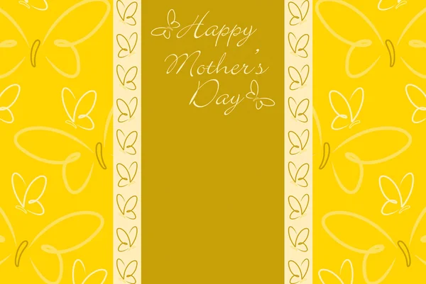 Tarjeta mariposa Happy Mother 's Day en formato vectorial . — Archivo Imágenes Vectoriales