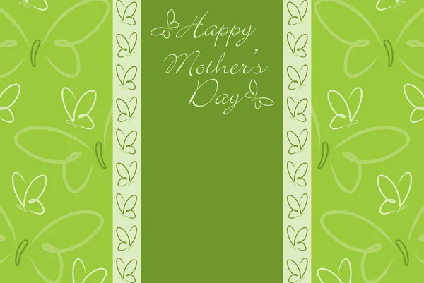 Tarjeta mariposa Happy Mother 's Day en formato vectorial . — Archivo Imágenes Vectoriales