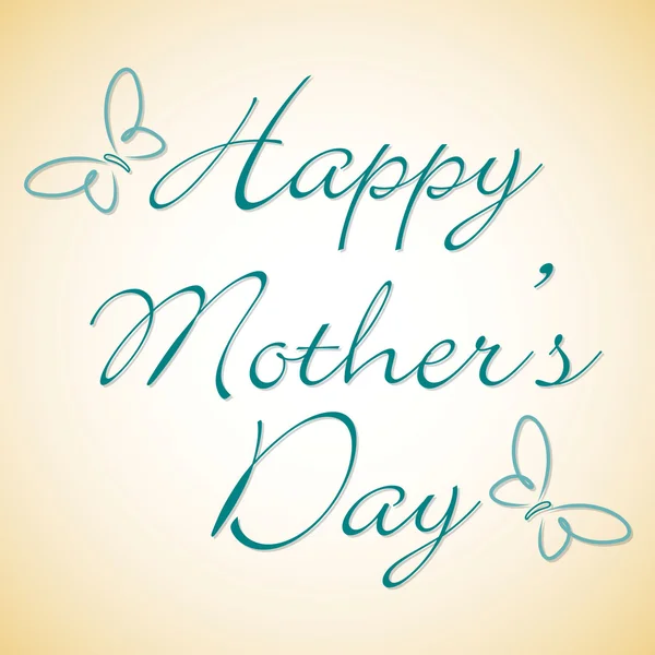 Tarjeta mariposa Happy Mother 's Day en formato vectorial . — Vector de stock