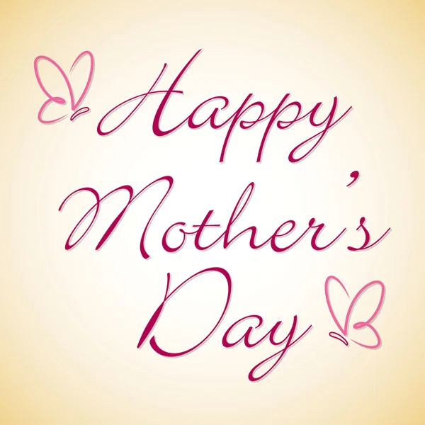 Tarjeta mariposa Happy Mother 's Day en formato vectorial . — Archivo Imágenes Vectoriales