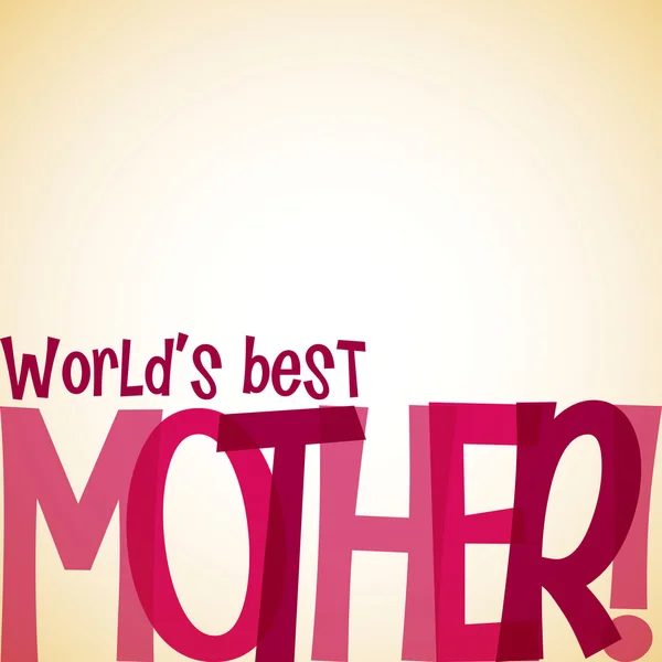 Cartão tipográfico brilhante Dia das Mães em formato vetorial . —  Vetores de Stock