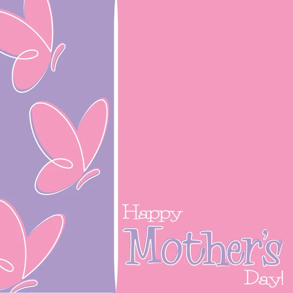 Hand Drawn Happy Mother's Day card in vector format. — Stock Vector