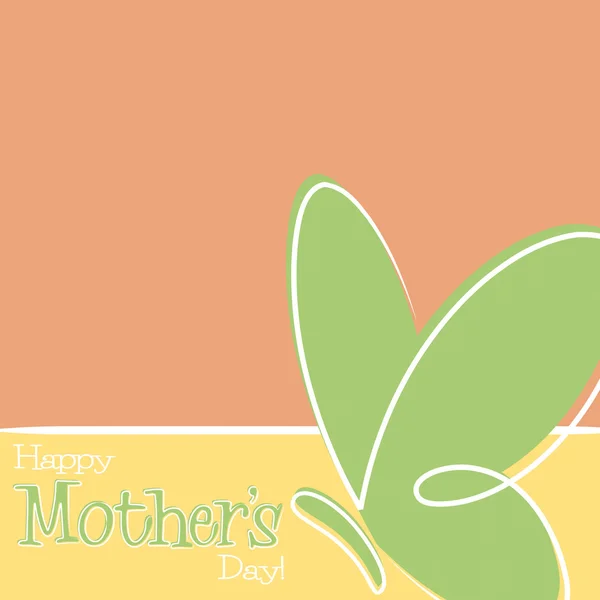 Hand getekend Happy Mother's Day card in vector-formaat. — Stockvector